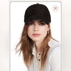 Rag & Bone Marilyn Suede Black Hat